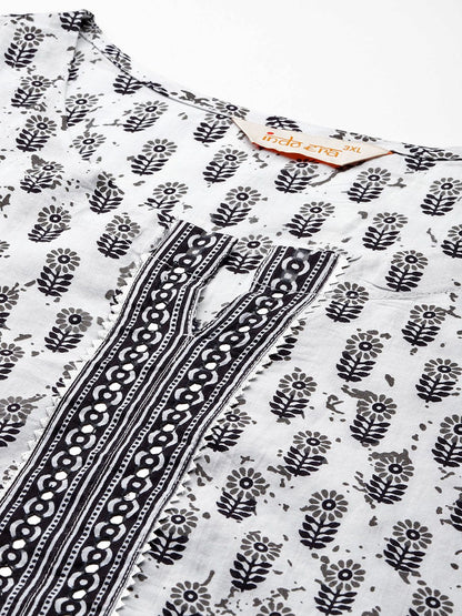 Dhiyona IE Floral Printed Kurta with Trousers & Dupatta