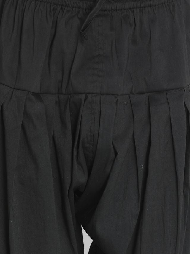 Men's Black Cotton Blend  Pyjama