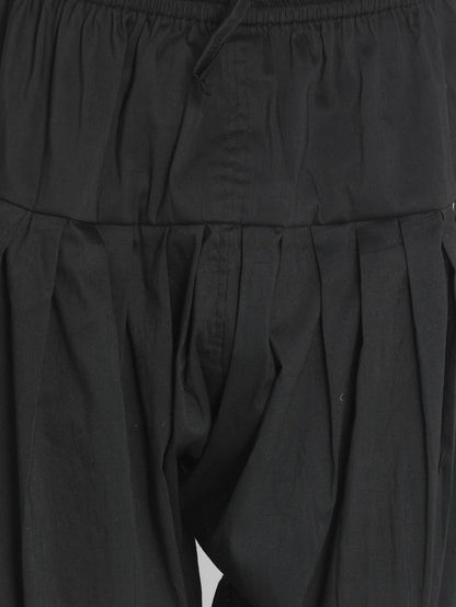 Men's Black Cotton Blend  Pyjama