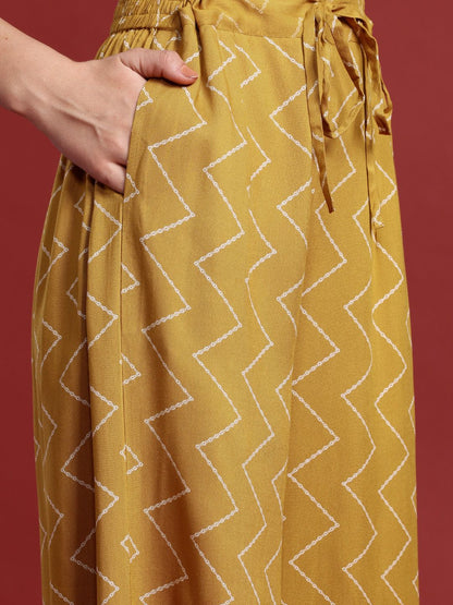 Bold Floral Printed Sequinned Kurta with Salwar Set