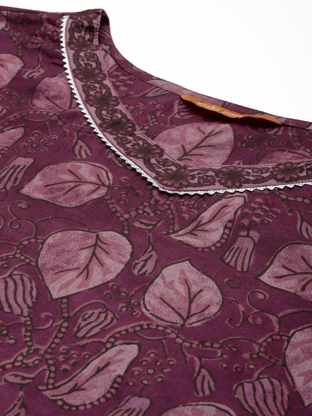 Dhiyona IE Floral Printed Gotta Patti Pure Cotton Kurta With Salwar & Dupatta