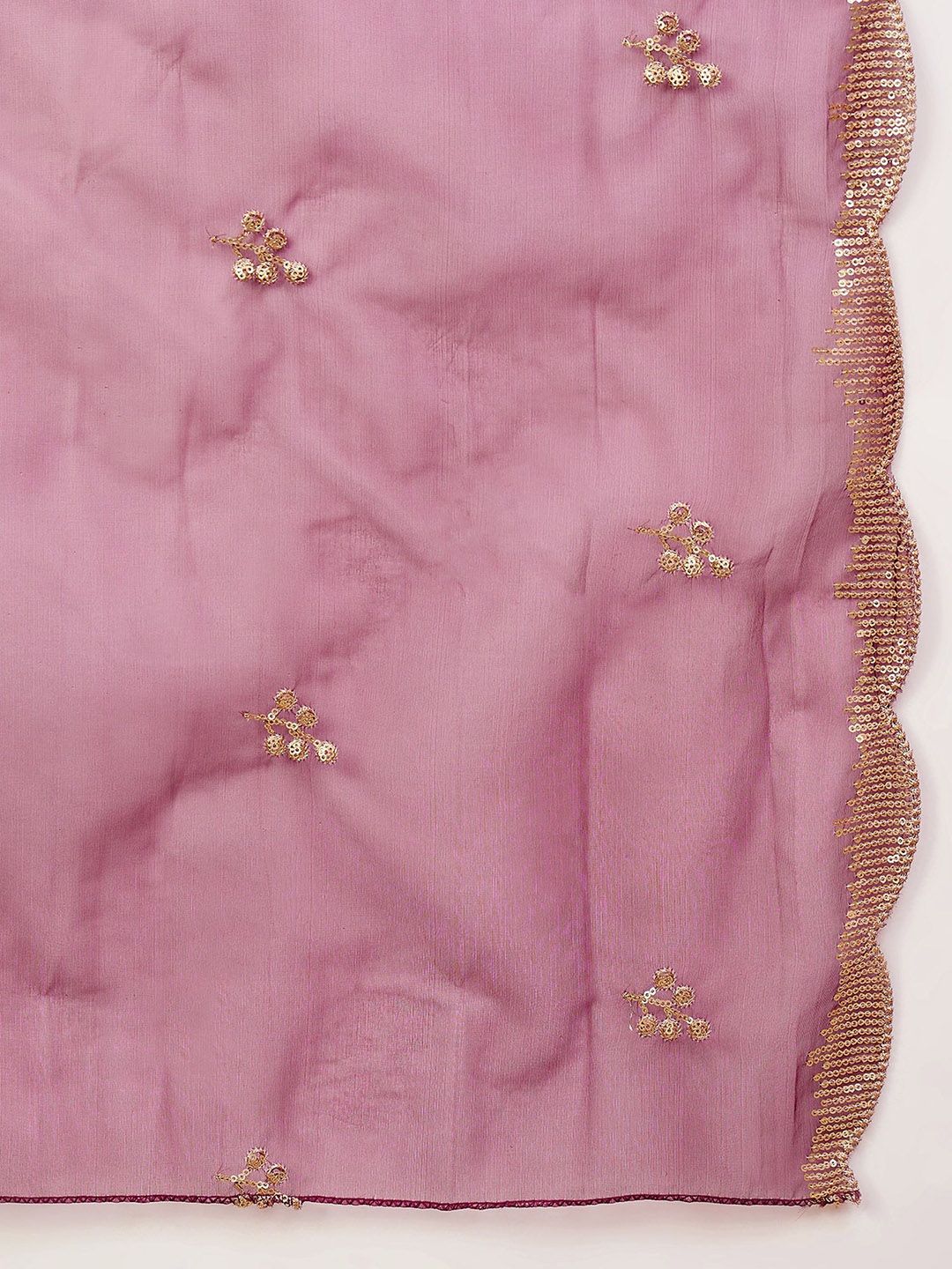 Dhiyona VA Women'sYoke or Border Embroidered Zari Straight Kurta With Trousers & Dupatta