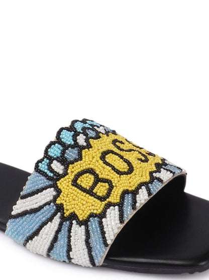 Dhiyona AK Women Embellished Ethnic Open Toe Flats