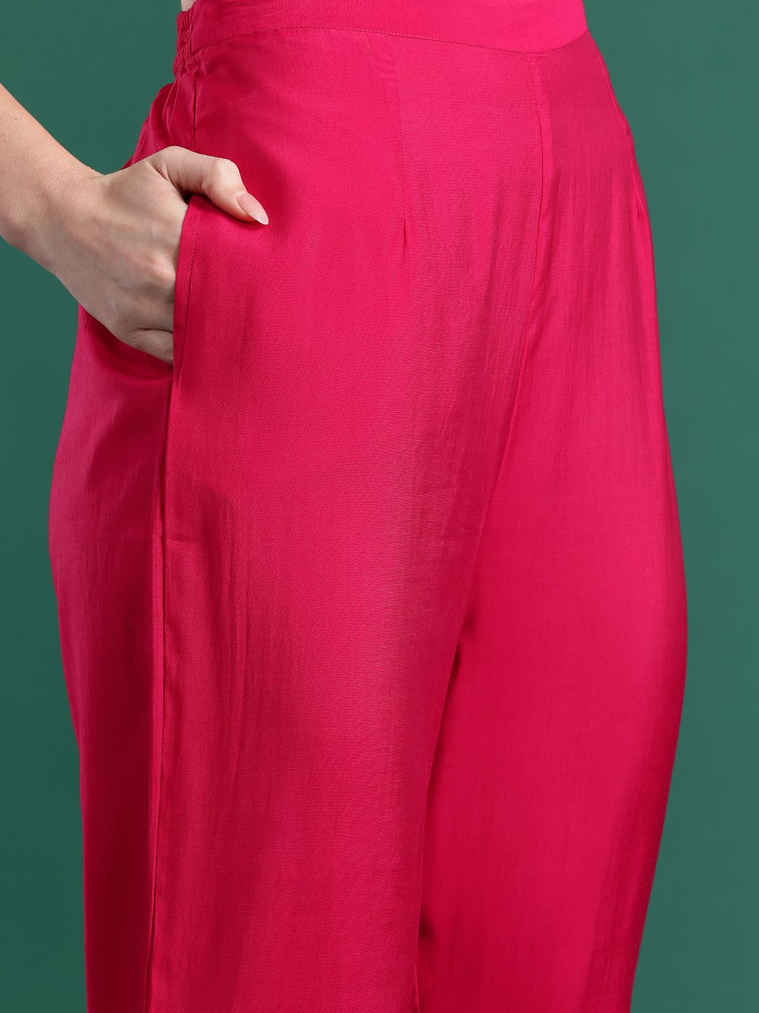 Ethnic Motifs Embroidered Kurta with Trousers & Dupatta