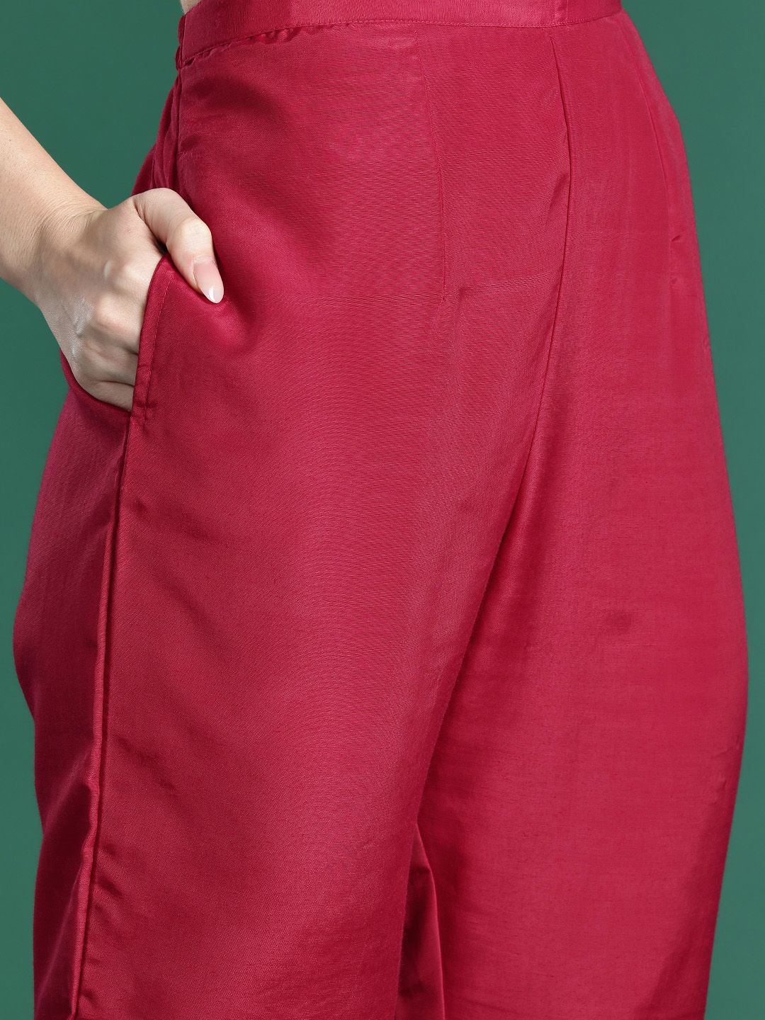 Ethnic Motifs Embroidered Kurta with Trousers & Dupatta