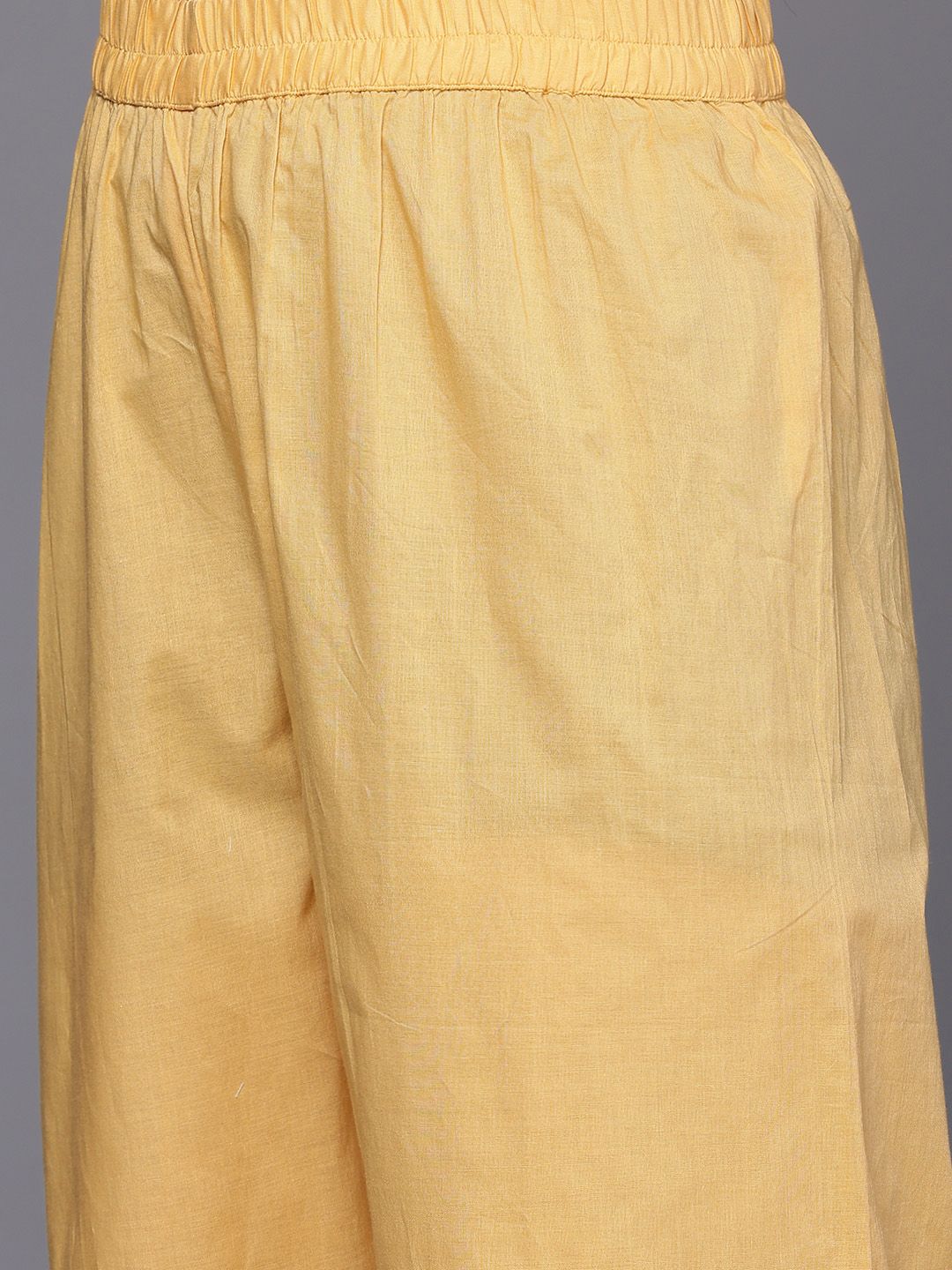 Dhiyona VA Women's Embroidered Sequinned Pure Cotton Kurta with Trousers & Dupatta