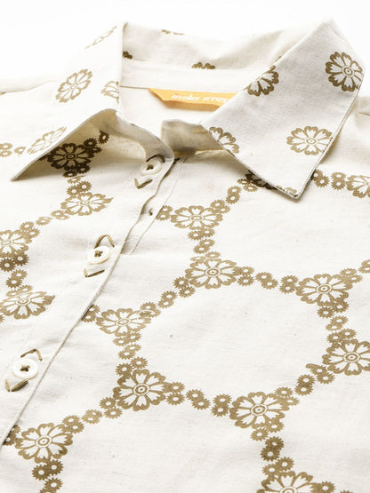 Dhiyona IE Printed Regular Kurta with Trousers
