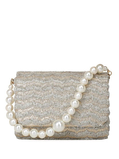 Dhiyona NR Embroidered Foldover Clutch