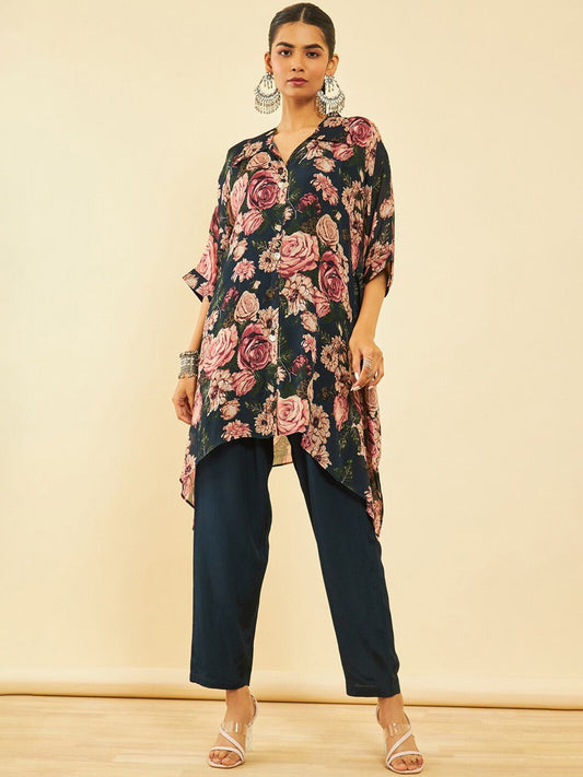 Dhiyona SO Women's Women Floral Printed Kurta Sets