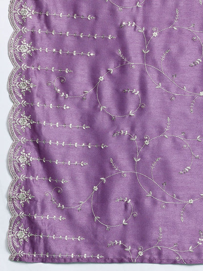 Ethnic Motifs Embroidered Kurta with Trousers & Dupatta