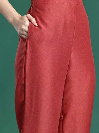 Dhiyona IE Ethnic Motifs Embroidered Kurta with Trousers & Dupatta