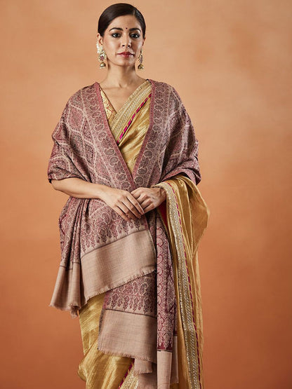 Dhiyona PA Paisley Woven Design Fringed Shawl