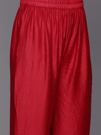 Dhiyona VA Women's Leheriya Printed Regular Sequinned Kurta with Trousers & With Dupatta