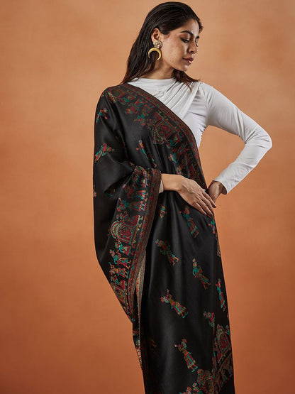 Dhiyona PA Pari Mahal Kaan Ethnic Motifs Woven Design Shawl