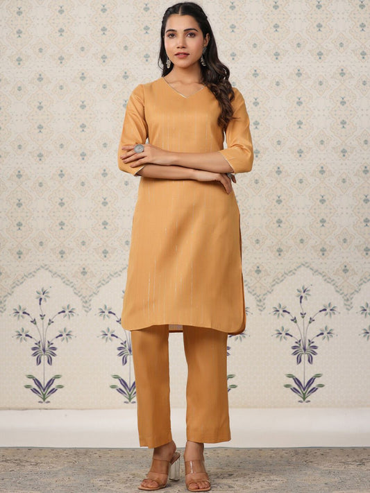 Dhiyona OD  Striped Kurta With Trousers