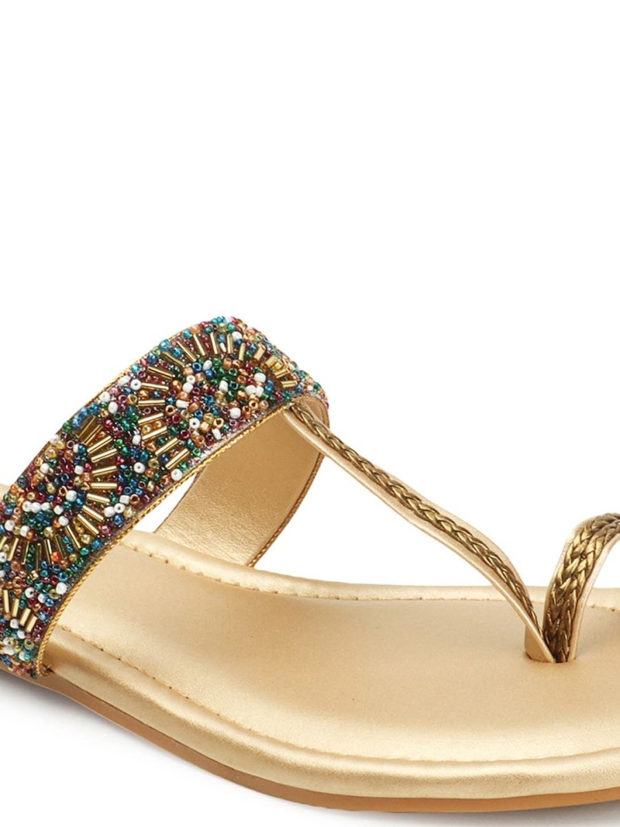 Dhiyona AK Embellished One Toe Flats