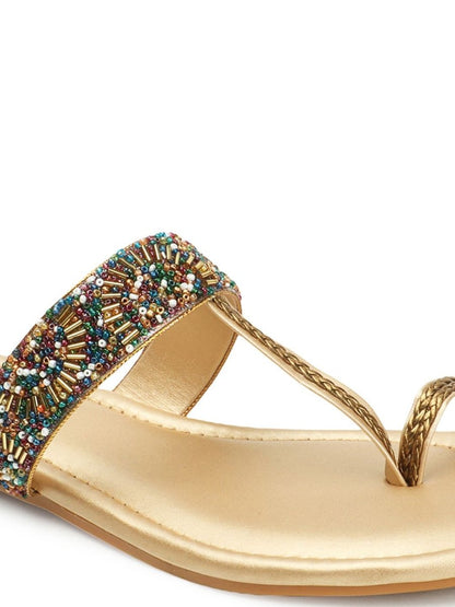 Dhiyona AK Embellished One Toe Flats