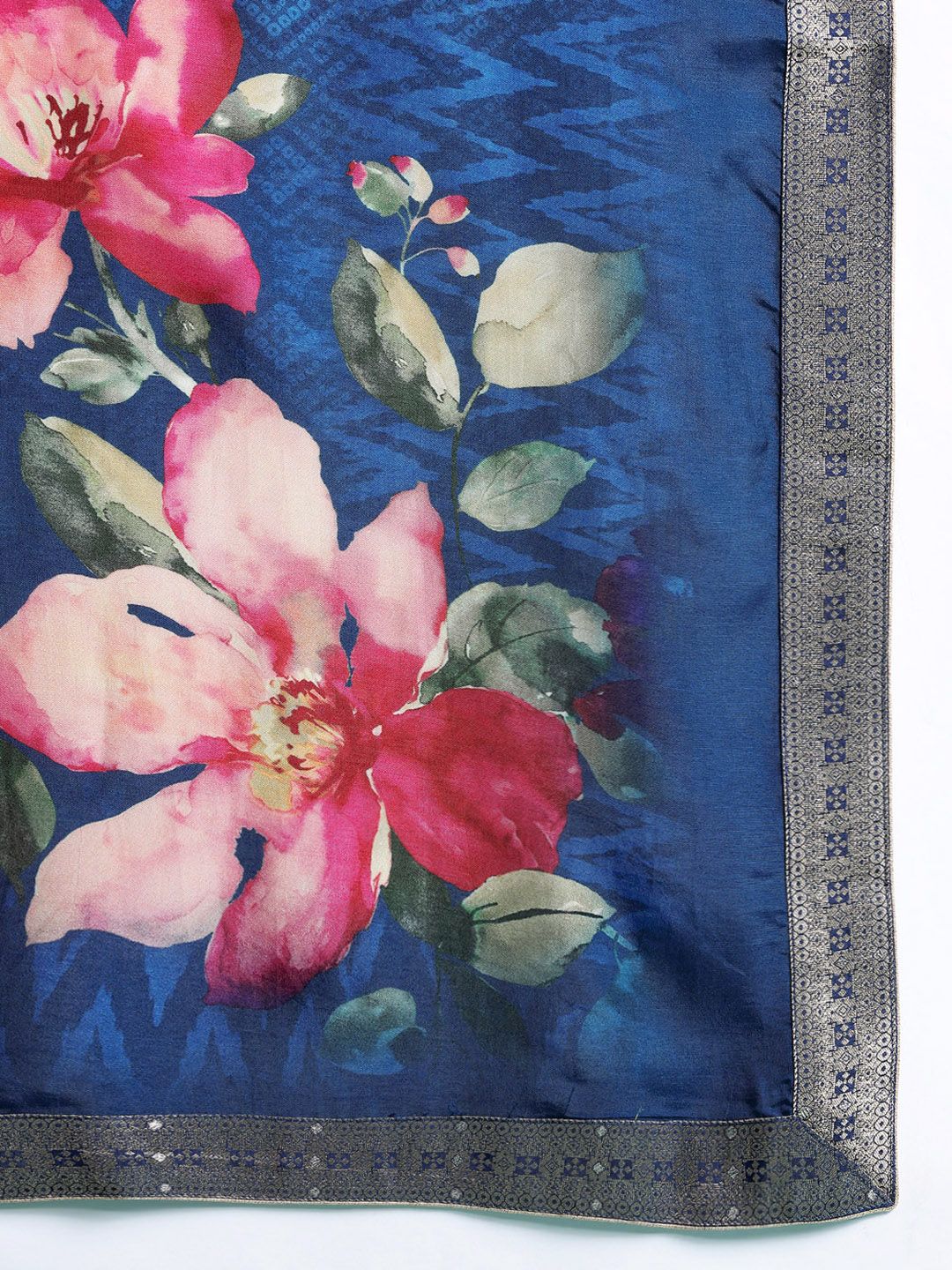 Floral Embroidered Regular Kurta with Trousers & Dupatta