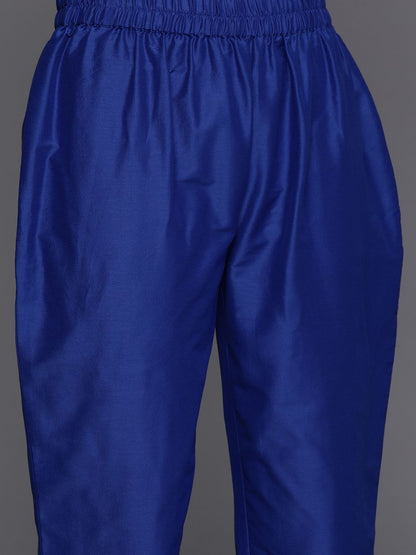 Dhiyona VA Women'sBandhani Printed Gotta Patti & Zari Embroidered Kurta & Trousers With Dupatta