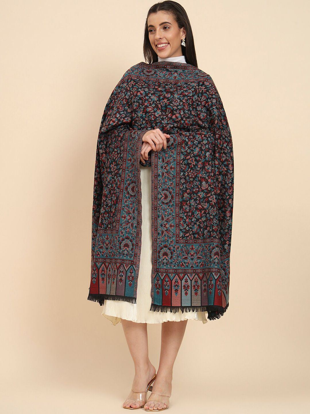 Dhiyona PA Floral Woven Design Shawl