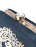 Dhiyona NR Black & Gold-Toned Embroidered Box Clutch