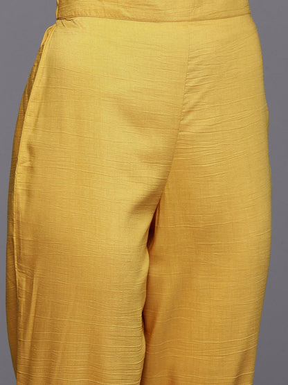 Dhiyona IE Women Ethnic Motifs Embroidered Gotta Patti Kurta with Trousers & Dupatta
