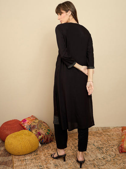 Dhiyona IE Pack of 2 Polka Dot Printed Straight Kurta