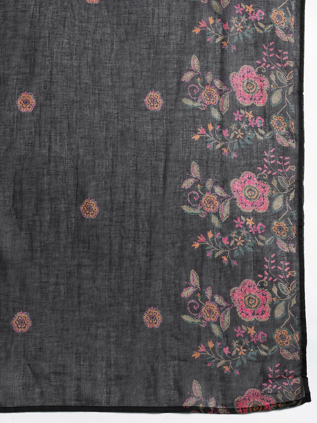 Dhiyona IE Floral Printed Pure Cotton Kurta with Trousers & Dupatta