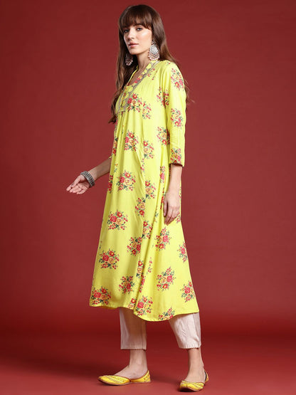 Dhiyona IE Floral Printed Kurta