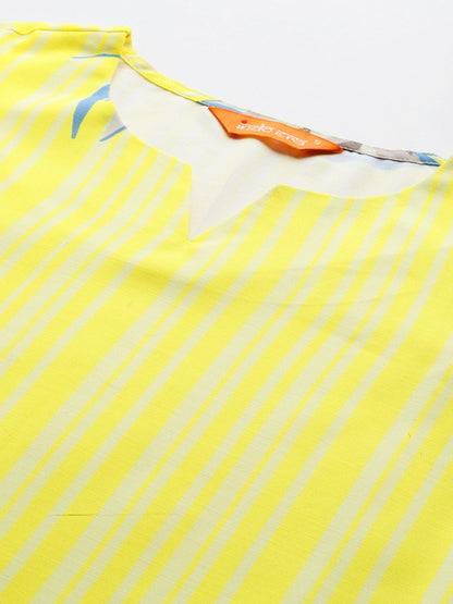 Floral Printed Regular Kurta with Trousers