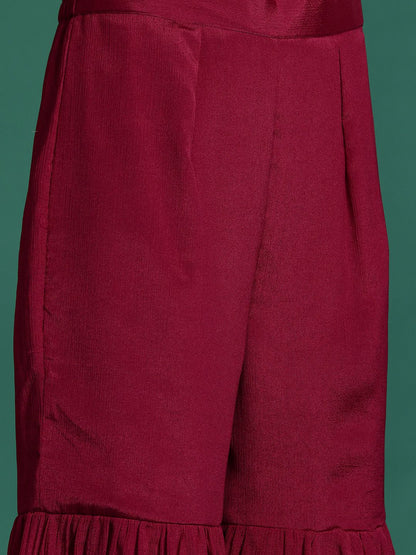 Dhiyona IE Ethnic Motifs Embroidered Kurta with Sharara & Dupatta