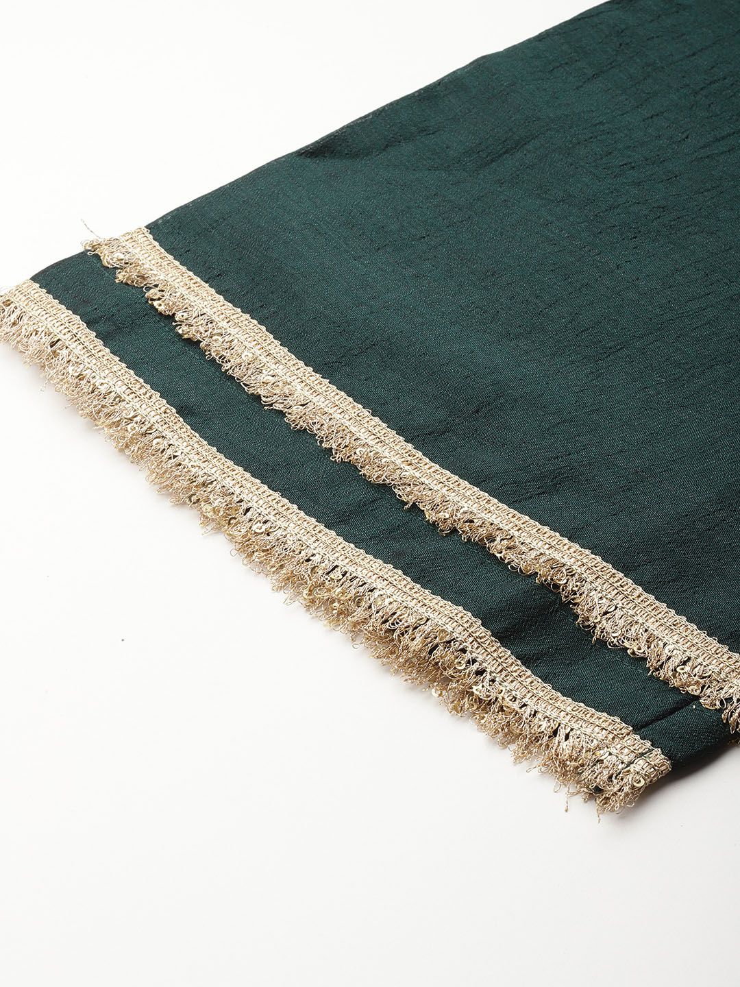 Dhiyona VA Women's Yoke Design Gotta Patti Kurta with Trousers & Dupatta