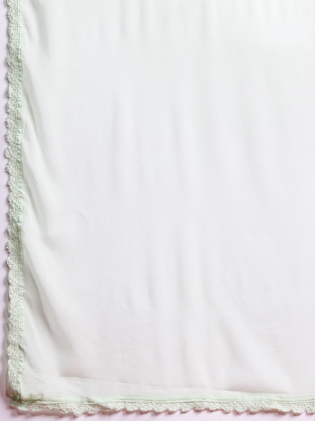 Floral Printed Linen Kurta With Trousers & Dupatta