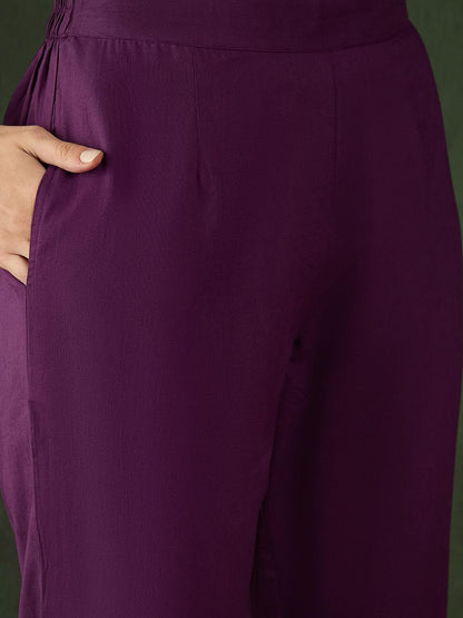 Dhiyona SN Women's Embroidered Pure Cotton Kurta & Trouser