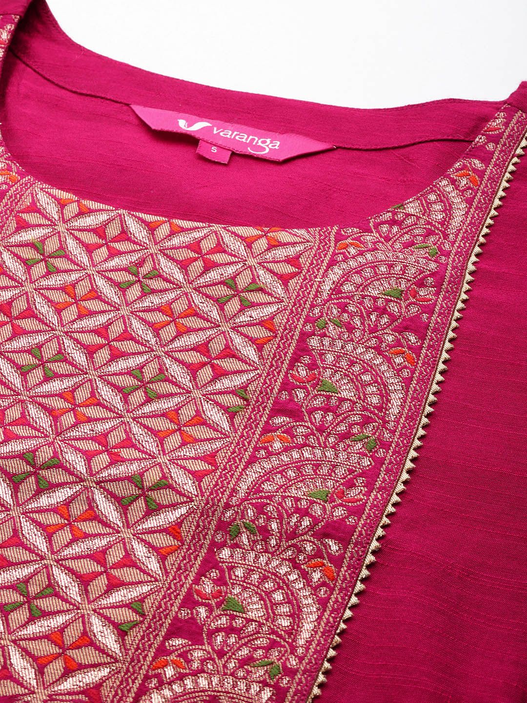 Dhiyona VA Women's Ethnic Motifs Regular Gotta Patti Kurta with Trousers & With Dupatta