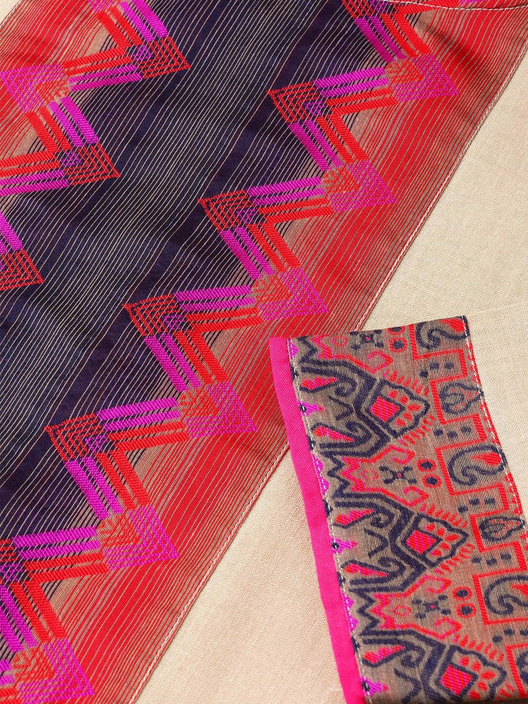 Women Beige & Pink Yoke Design Kurta with Palazzos & Dupatta