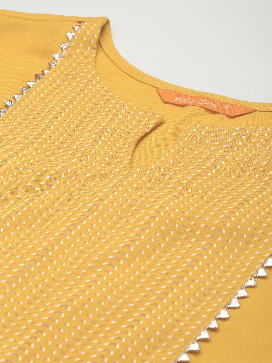 Women Yellow Yoke Design Regular Kurta with Palazzos & Dupatta