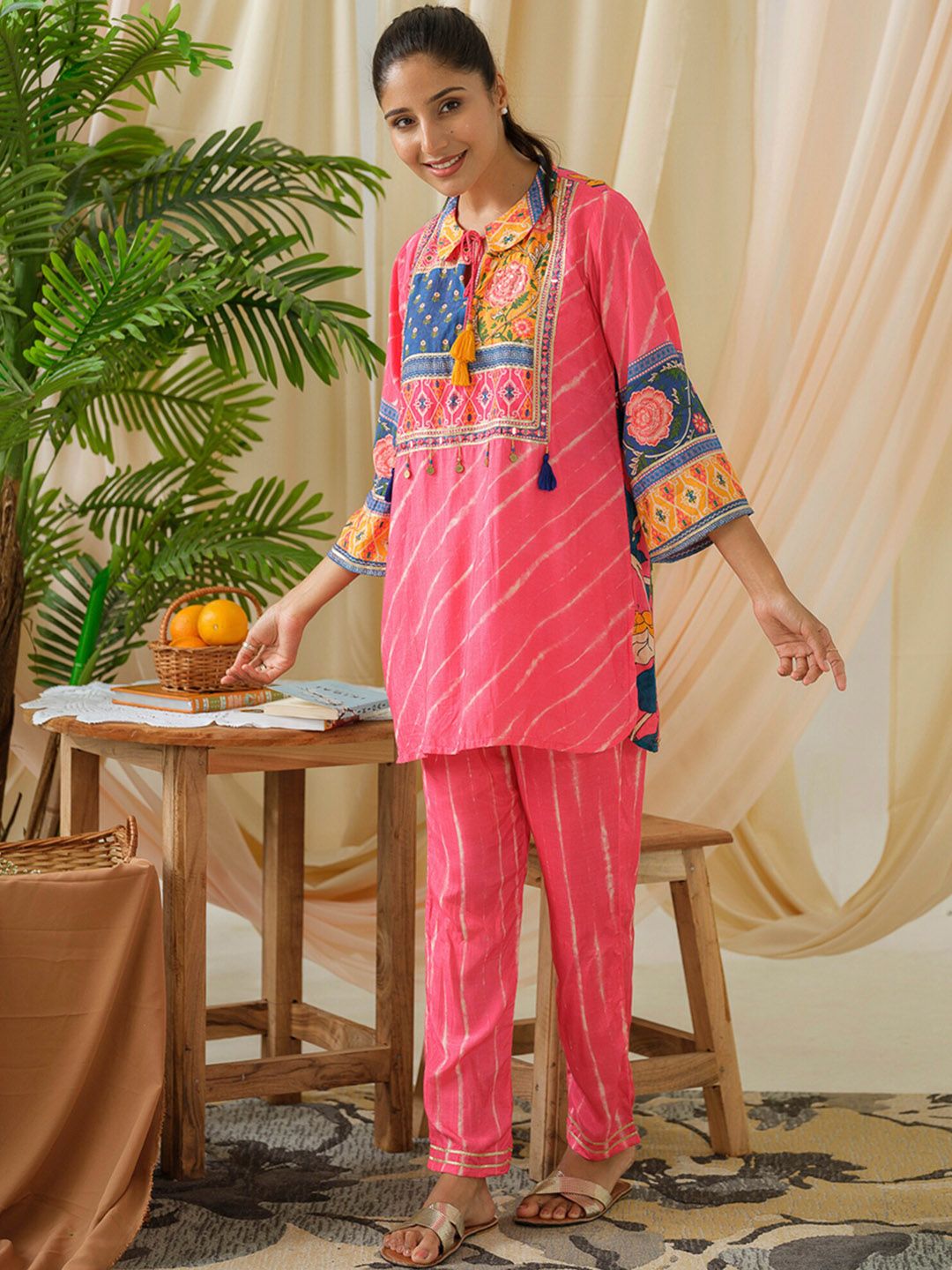 Dhiyona IE Printed Top & Trousers