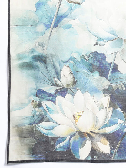 Dhiyona IE Floral Printed Kurta with Trousers & Dupatta