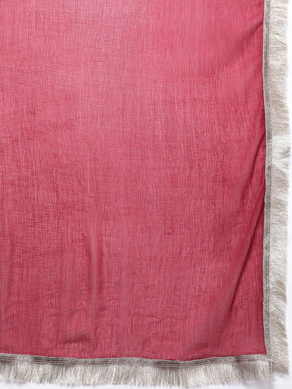 Dhiyona VA Women's Angrakha Kurta with Trousers & With Dupatta