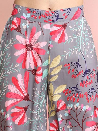 Dhiyona IE Printed Shirt With Palazzo Co-Ords