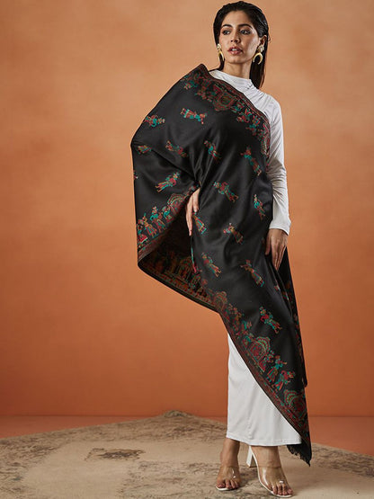 Dhiyona PA Pari Mahal Kaan Ethnic Motifs Woven Design Shawl
