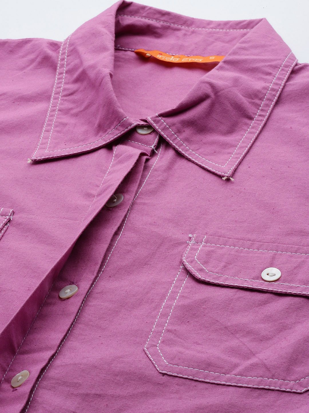 Kantha Work Pure Cotton Shirt With Trousers