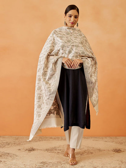 Dhiyona PA Women Paisley Woven Design Shawl