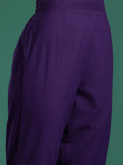 Dhiyona IE Bandhani Printed Mirror Work Pure Cotton Kurta with Trousers & With Dupatta