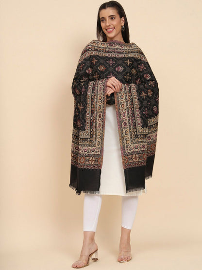 Dhiyona PA Ethnic Motifs Woven Design Shawl