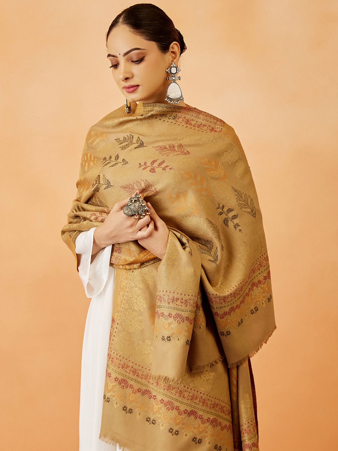 Dhiyona PA Women Paisley Woven Design Shawl