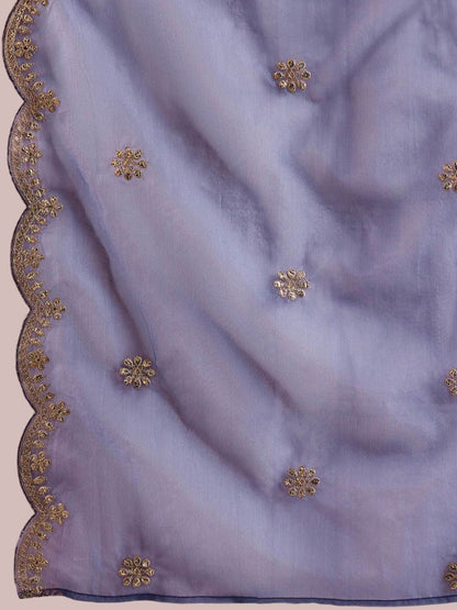 Dhiyona IE Women Floral Embroidered Regular Kurta with Trousers & With Dupatta