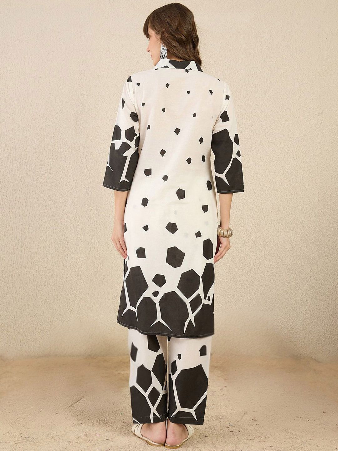 Dhiyona IE Printed Pure Cotton Kurta & Trouser Co-Ords