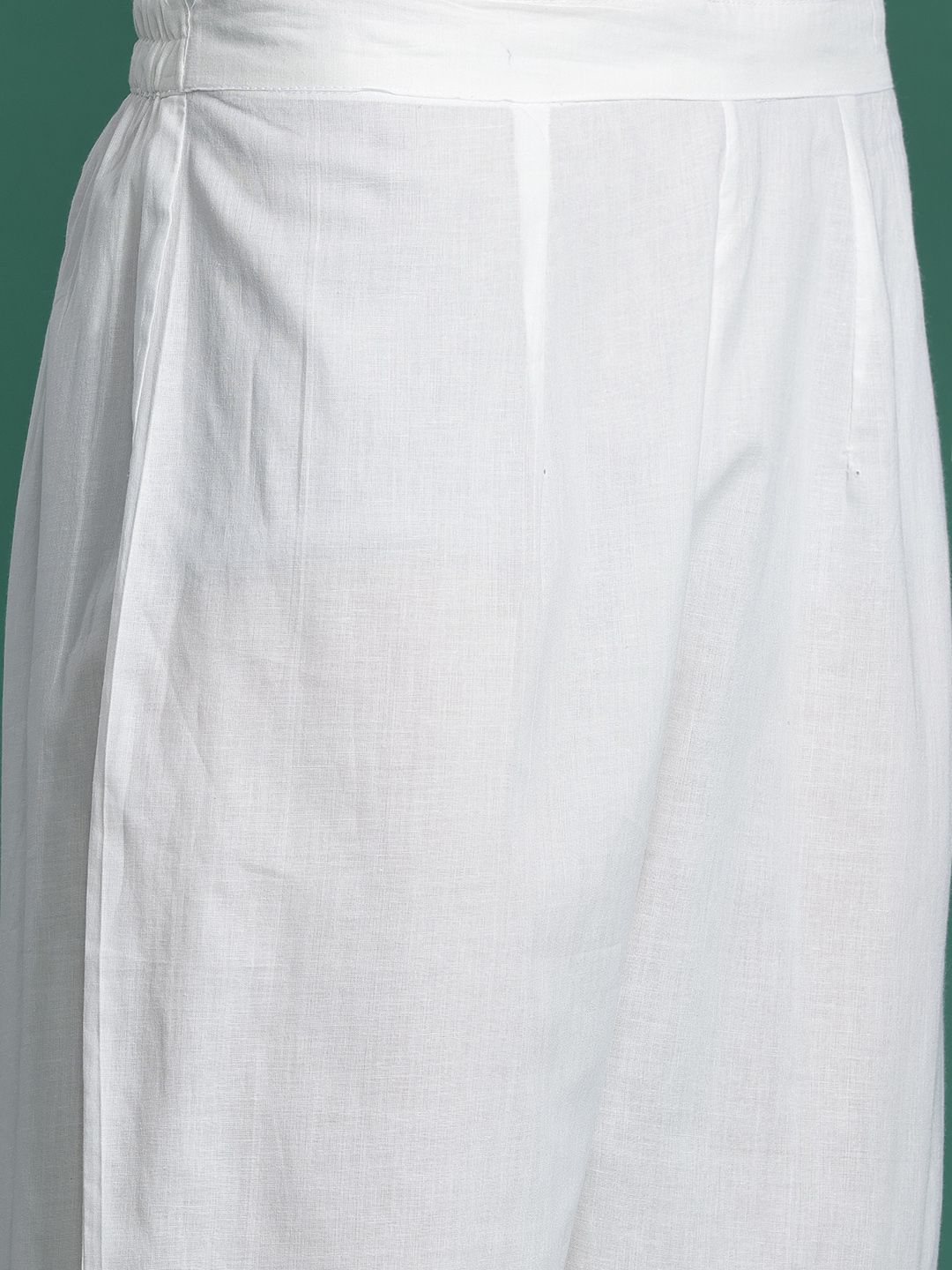 Floral Printed Empire Pure Cotton Kurta with Trousers & Dupatta